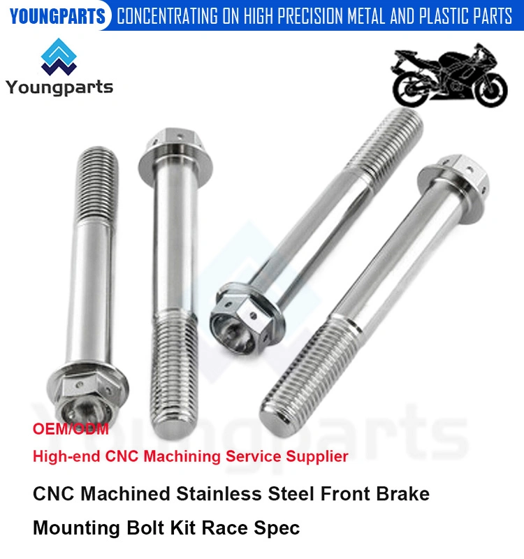 Race-Ready Front Brake Mounting Bolt Kit CNC Turned for Maximum Performance