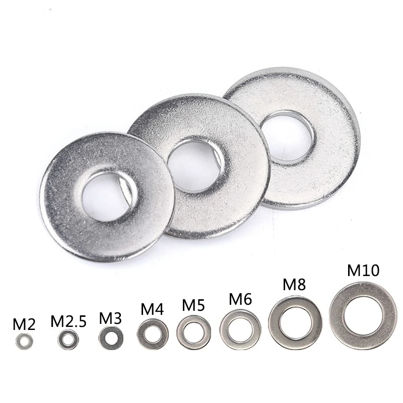 M6 M8 M10 Anodized Plated Aluminum Flat Washer DIN125 Titst Titanium Washer M5 M6 M8 M10 Gr2 Gr5 DIN125 Titanium Flat Washer