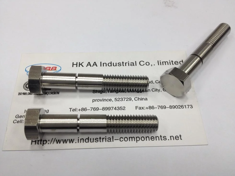 CNC Milling Custom Titanium Ti Hex Head Flange Bolt