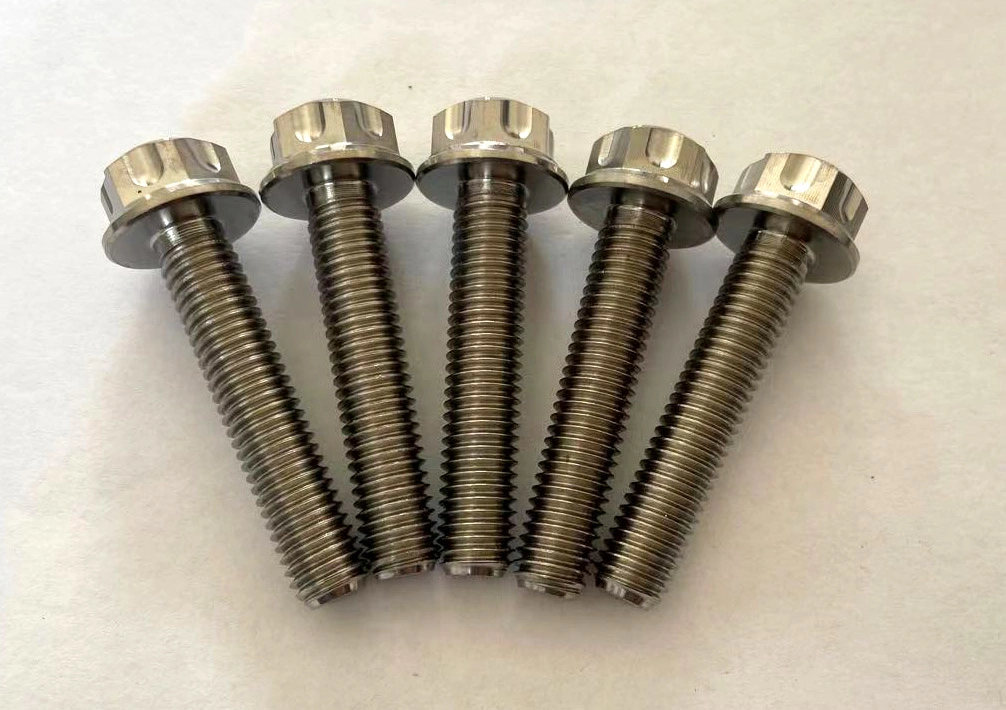 Titanium Alloy M6 M8 M12 M14 Hub Bolt Lug Screws, Ti Nut