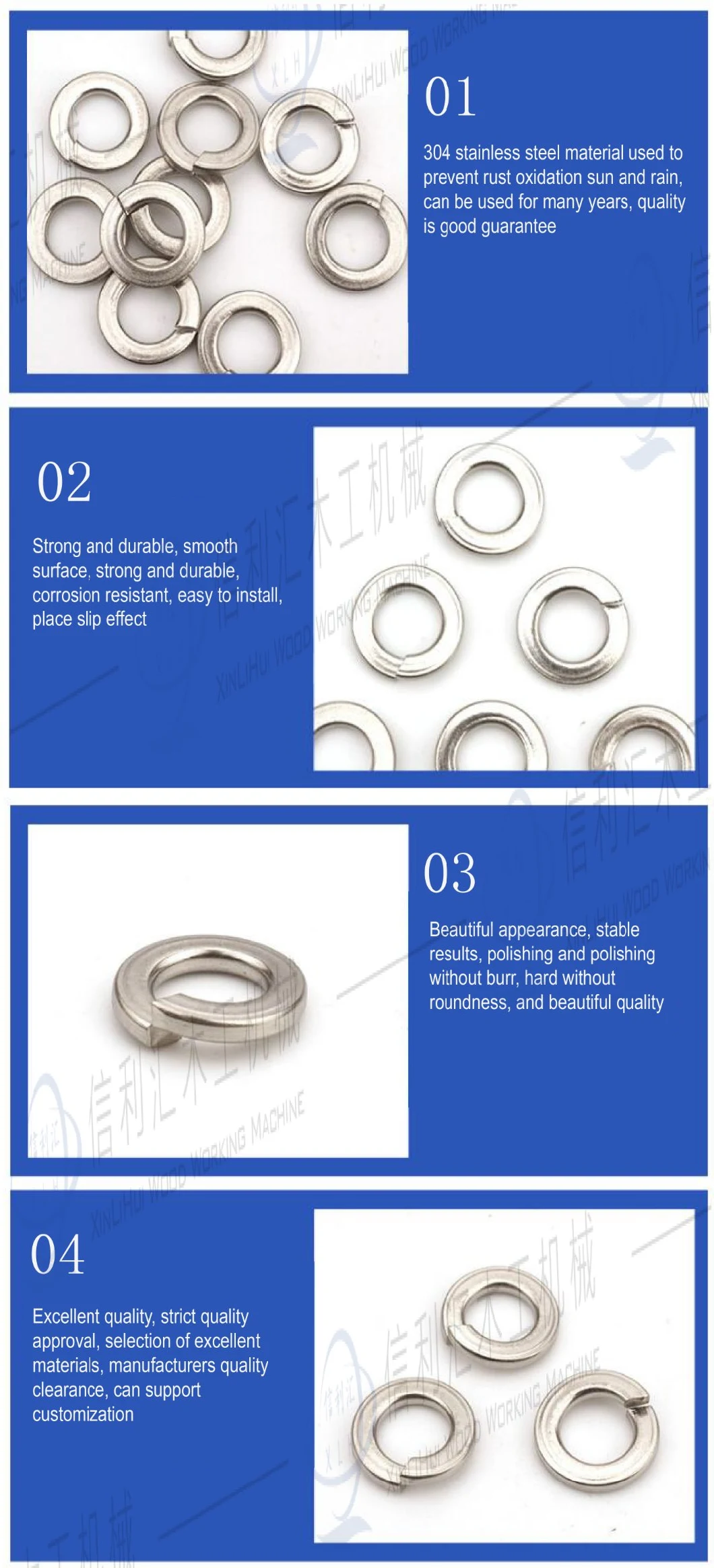 Titanium Alloy Washer High Quality Galvanized Carbon Steel Light Spring Washer