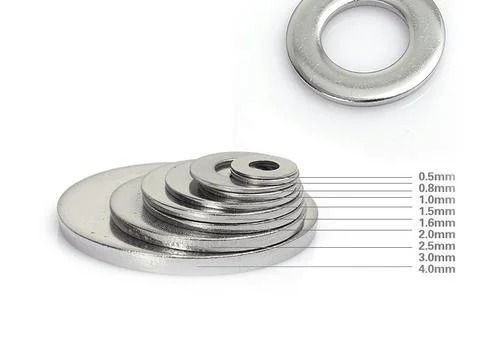 M6 M8 M10 Anodized Plated Aluminum Flat Washer DIN125 Titst Titanium Washer M5 M6 M8 M10 Gr2 Gr5 DIN125 Titanium Flat Washer