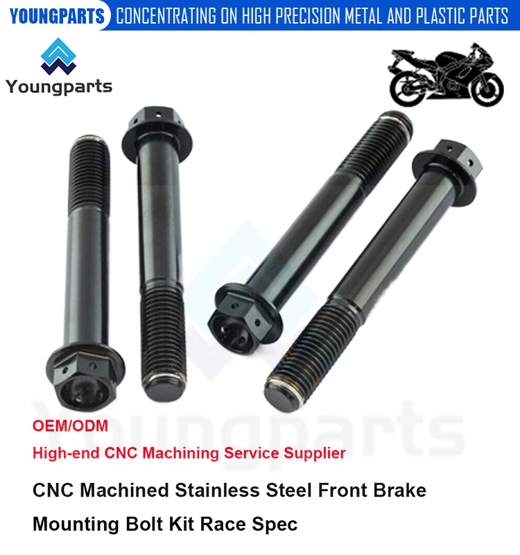 CNC Turned Stainless Steel Bolts for Reliable Front Brake Mounting on Your Motorcycle